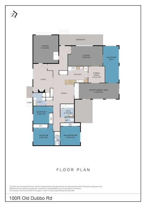100R Old Dubbo Road, Dubbo, NSW, 2830 - Floorplan 1