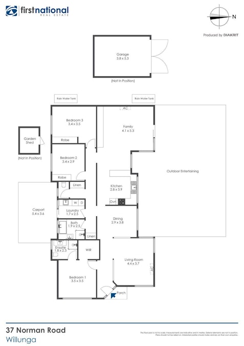 37 Norman Road, Willunga, SA, 5172 - Floorplan 1