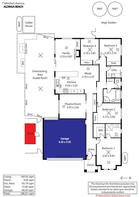 7 Whistlers Avenue, Aldinga Beach, SA, 5173 - Floorplan 1