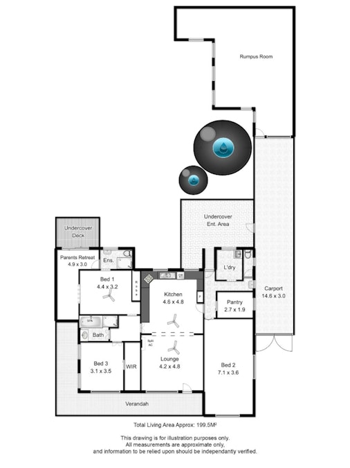 15 Storey Avenue, Aldinga Beach, SA, 5173 - Floorplan 1