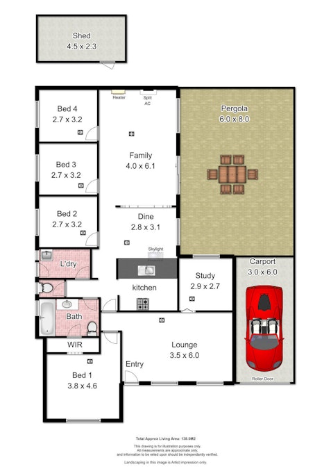 10 Greenlees Parade, Aldinga Beach, SA, 5173 - Floorplan 1