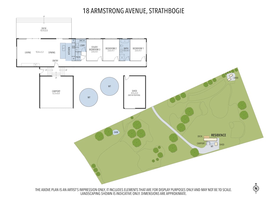 18 Armstrong Avenue, Strathbogie, VIC, 3666 - Floorplan 1