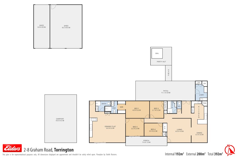 2-8 Graham Road, Torrington, QLD, 4350 - Floorplan 1