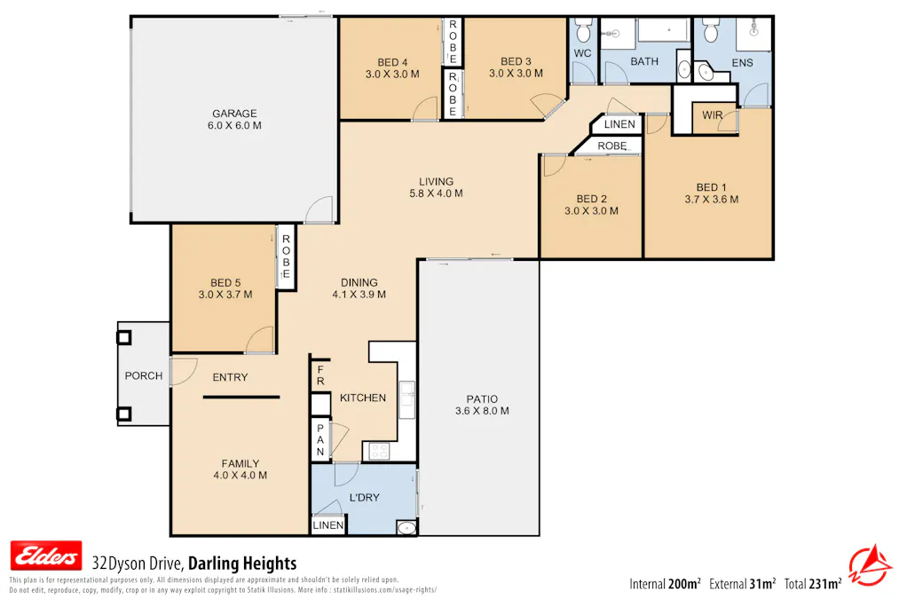 32  Dyson Drive, Darling Heights, QLD, 4350 - Floorplan 1