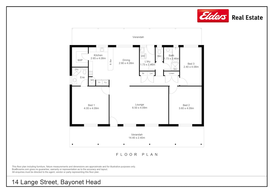 14 Lange Street, Bayonet Head, WA, 6330 - Floorplan 1