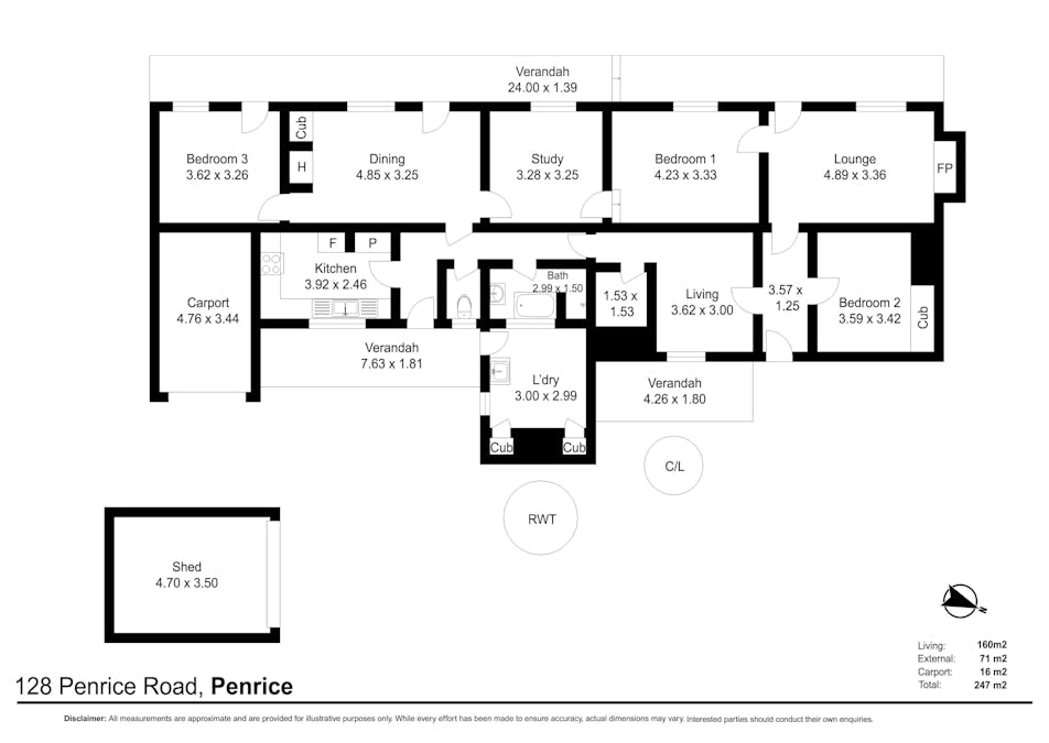 128 Penrice Road, Penrice, SA, 5353 - Floorplan 1