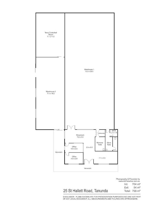 25 St Hallett Road, Rowland Flat, SA, 5352 - Floorplan 1