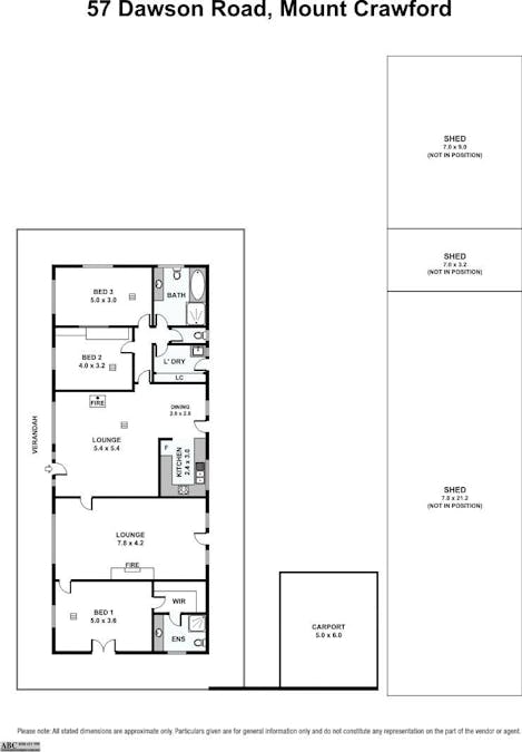 57 Dawson Road, Mount Crawford, SA, 5351 - Floorplan 1