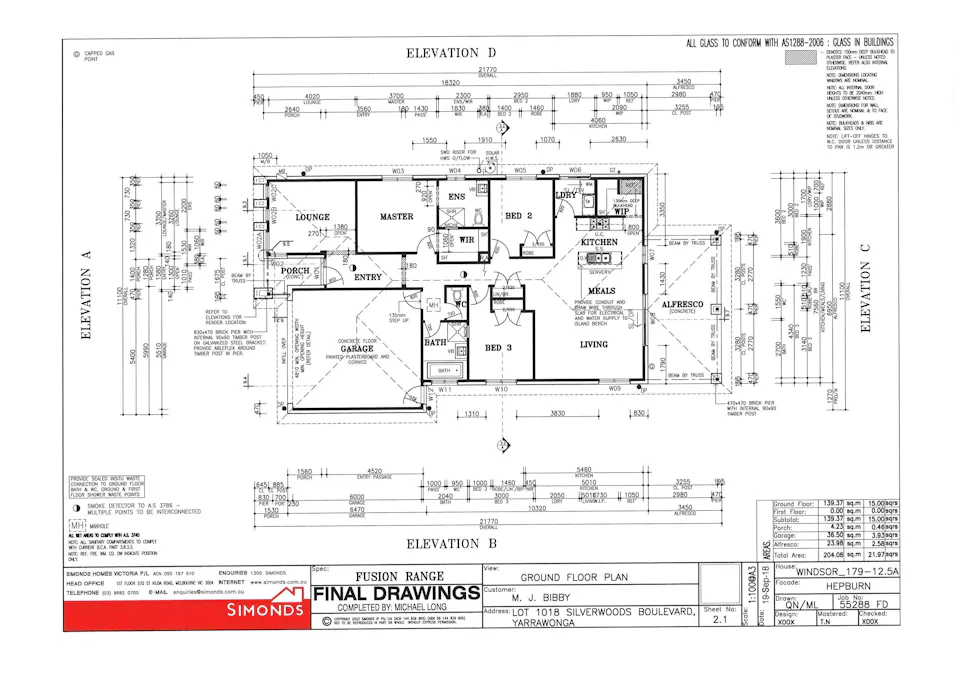 4 Silverwoods Boulevard, Yarrawonga, VIC, 3730 - Floorplan 1