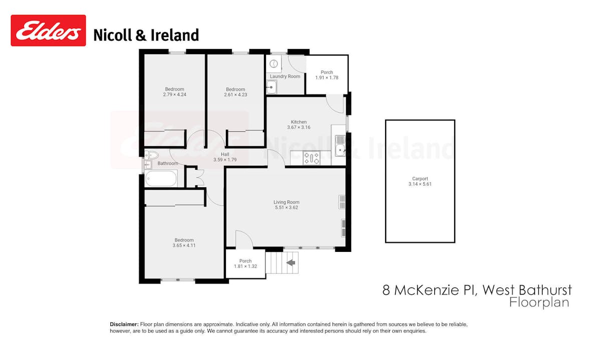 8 Mckenzie Place, West Bathurst, NSW, 2795 - Floorplan 1