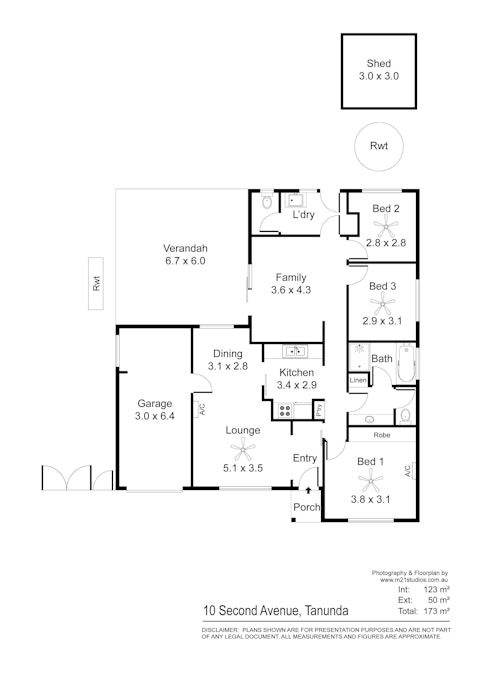 10 Second Avenue, Tanunda, SA, 5352 - Floorplan 1