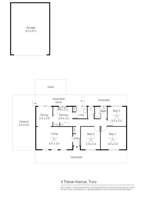 4 Treloar Avenue, Truro, SA, 5356 - Floorplan 1