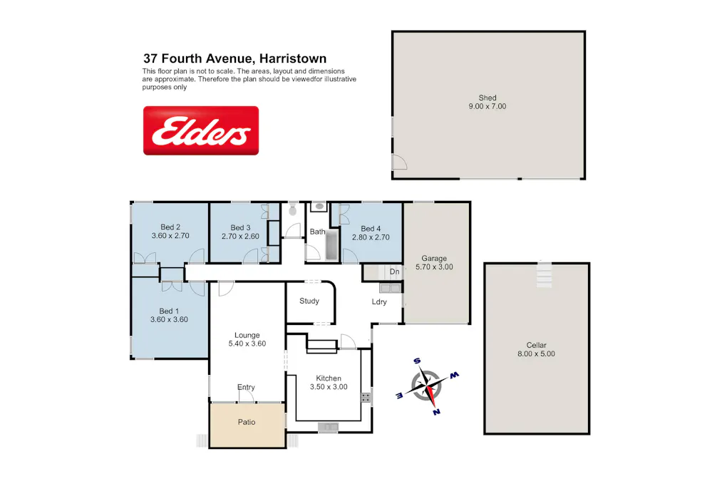 37 Fourth Avenue, Harristown, QLD, 4350 - Floorplan 1