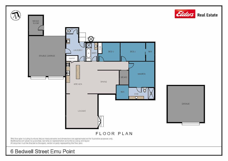 6 Bedwell Street, Emu Point, WA, 6330 - Floorplan 1