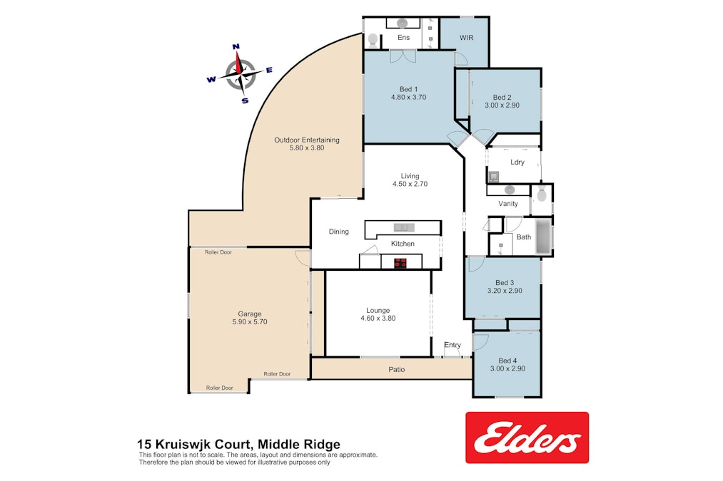 15 Kruiswijk Court, Middle Ridge, QLD, 4350 - Floorplan 1