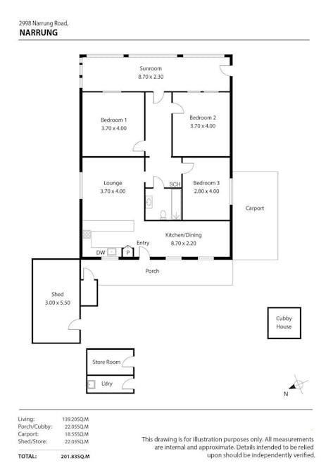 2998 Narrung Road, Narrung, SA, 5259 - Floorplan 1