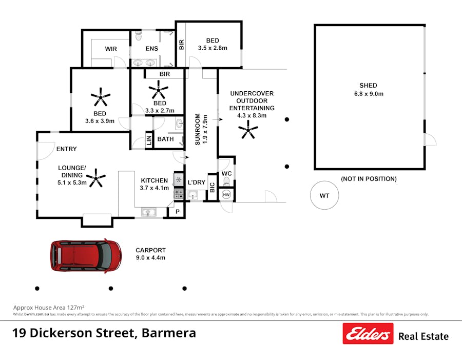 19 Dickerson Street, Barmera, SA, 5345 - Floorplan 1