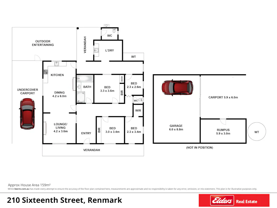 210 SIXTEENTH Street, Renmark, SA, 5341 - Floorplan 1