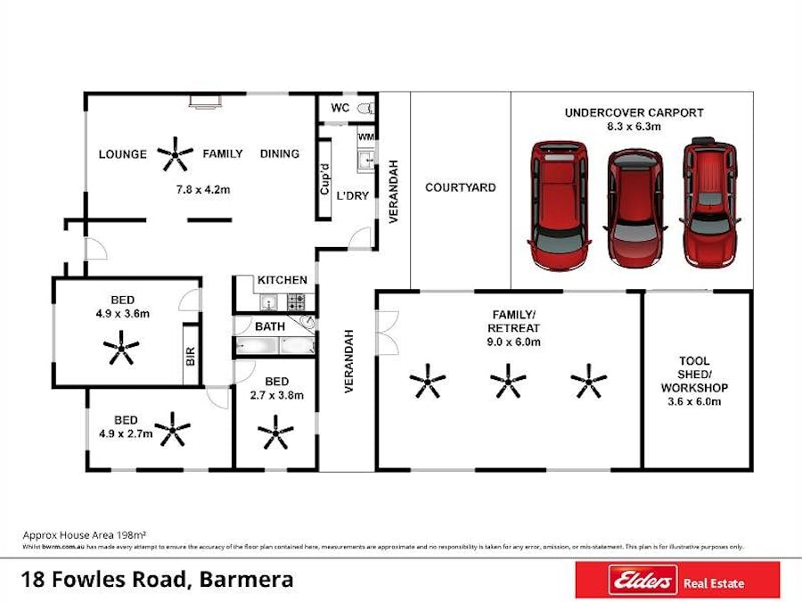 18 Fowles Street, Barmera, SA, 5345 - Floorplan 1