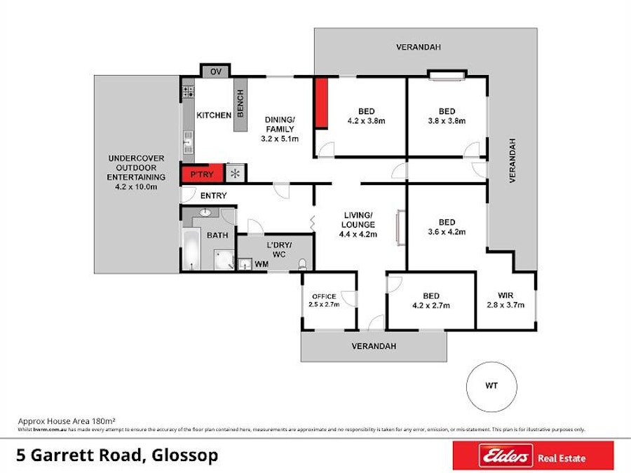 5 Garrett Road, Glossop, SA, 5344 - Floorplan 1