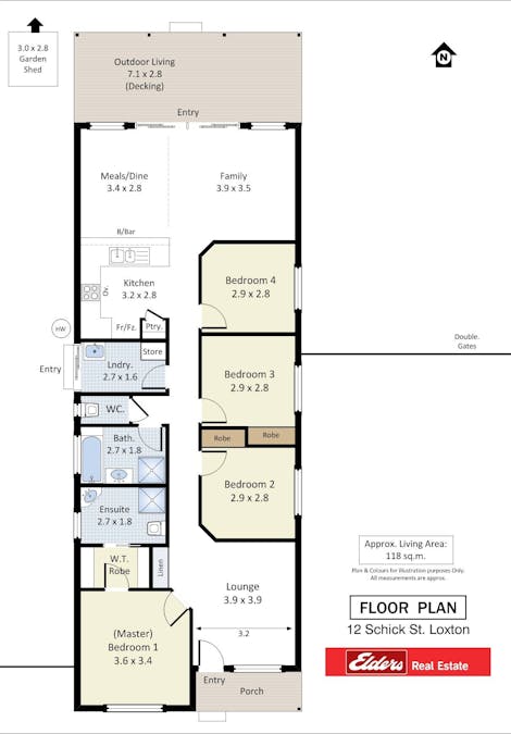 12 Schick Street, Loxton, SA, 5333 - Floorplan 1