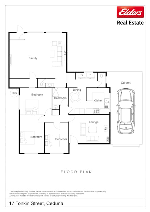 17 Tonkin Street, Ceduna, SA, 5690 - Floorplan 1