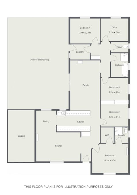 308 Cedar Avenue, Naracoorte, SA, 5271 - Floorplan 1
