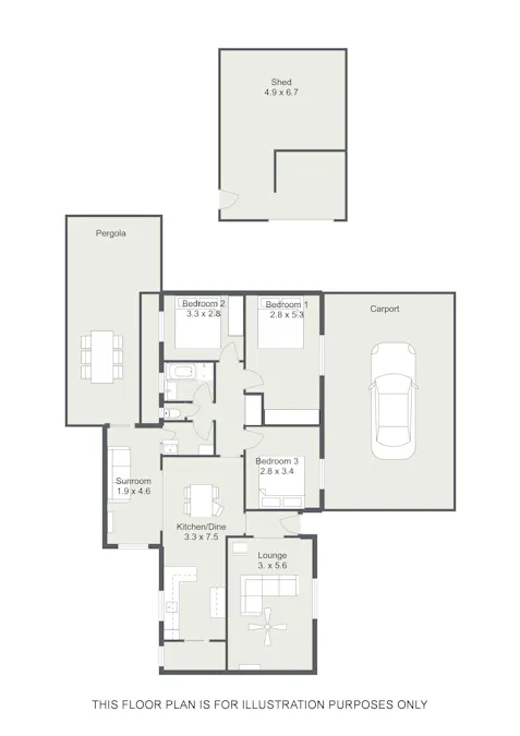 14 Gilbert Drive, Naracoorte, SA, 5271 - Floorplan 1