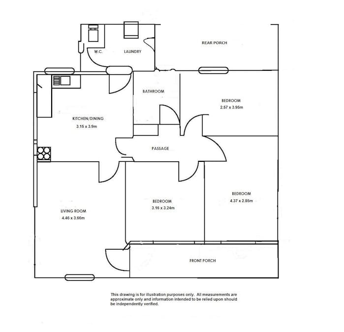 20 McCourt Street, Millicent, SA, 5280 - Floorplan 1