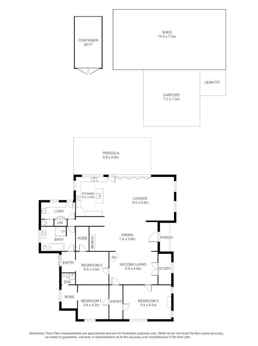 12 Belt Road, Millicent, SA, 5280 - Floorplan 1