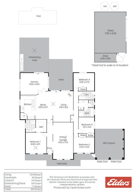 36 Neagles Rock Road, Clare, SA, 5453 - Floorplan 1