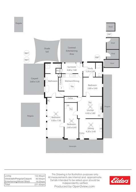 4 Frederick Place, Auburn, SA, 5451 - Floorplan 1