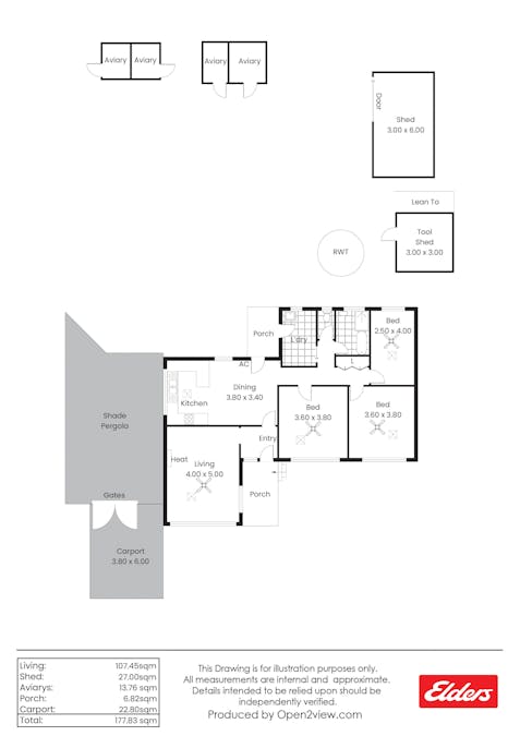 8 Phoenix Avenue, Clare, SA, 5453 - Floorplan 1