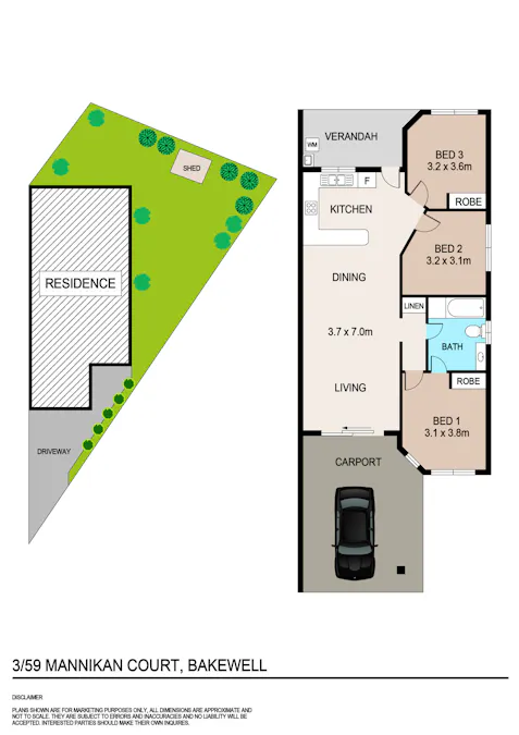 3/59 Mannikan Court, Bakewell, NT, 0832 - Floorplan 1