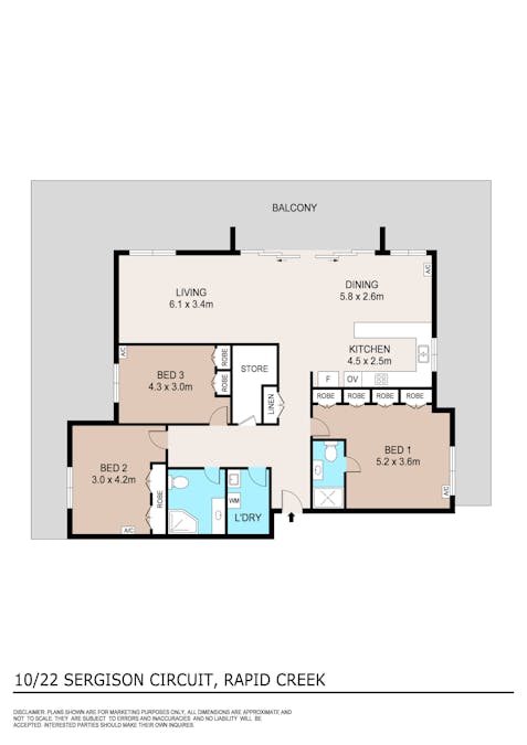 10/22 Sergison Circuit, Rapid Creek, NT, 0810 - Floorplan 1