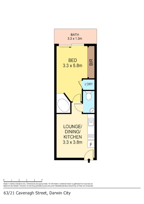 63/21 Cavenagh Street, Darwin City, NT, 0800 - Floorplan 1