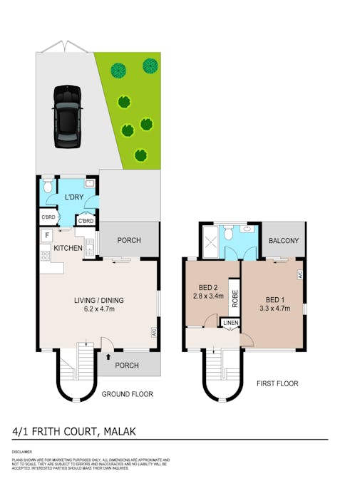 4/1 Frith Court, Malak, NT, 0812 - Floorplan 1