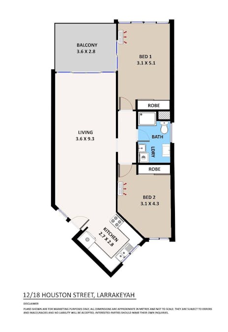 12/18 Houston Street, Larrakeyah, NT, 0820 - Floorplan 1