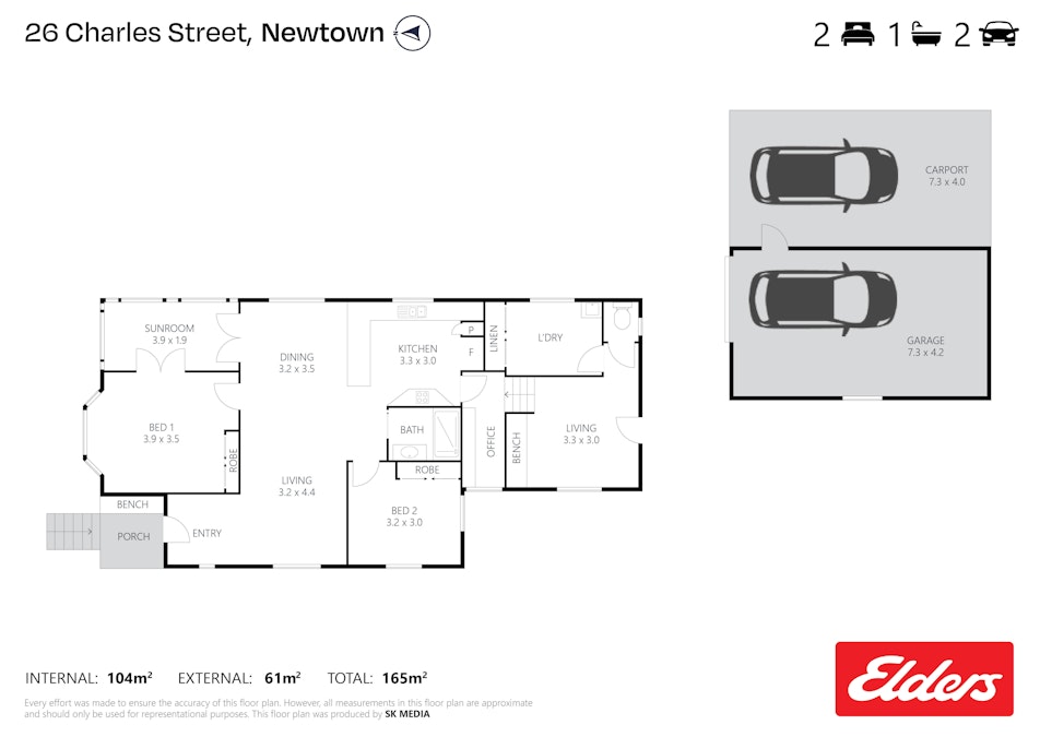 26 Charles Street, Newtown, QLD, 4350 - Floorplan 1