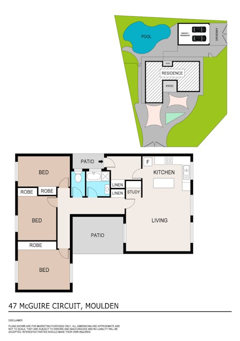 47 McGuire Circuit, Moulden, NT, 0830 - Floorplan 1
