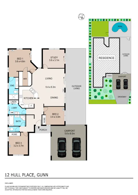 12 Hull Place, Gunn, NT, 0832 - Floorplan 1
