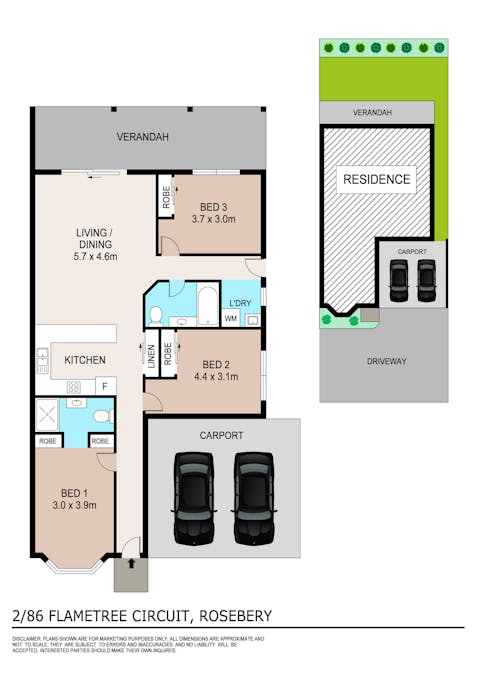2/86 Flametree Circuit, Rosebery, NT, 0832 - Floorplan 1
