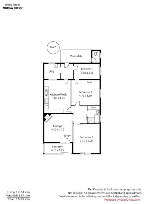 10 Ida Street, Murray Bridge, SA, 5253 - Floorplan 1
