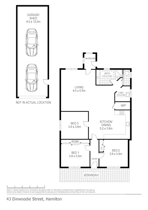 43 Dinwoodie Street, Hamilton, VIC, 3300 - Floorplan 1