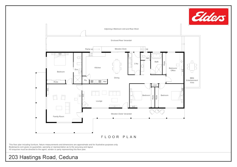 203 Hastings Road, Ceduna, SA, 5690 - Floorplan 1