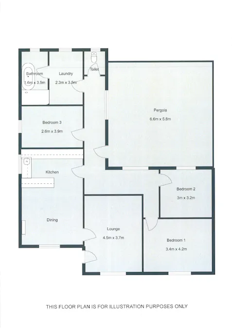 3 Needwood Drive, Naracoorte, SA, 5271 - Floorplan 1