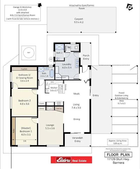 17129 Sturt Highway, Barmera, SA, 5345 - Floorplan 1