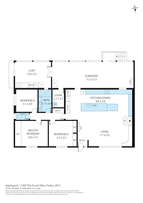 11383 The Escort Way, Forbes, NSW, 2871 - Floorplan 1