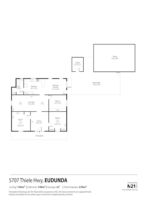 5707 Thiele Highway, Eudunda, SA, 5374 - Floorplan 1