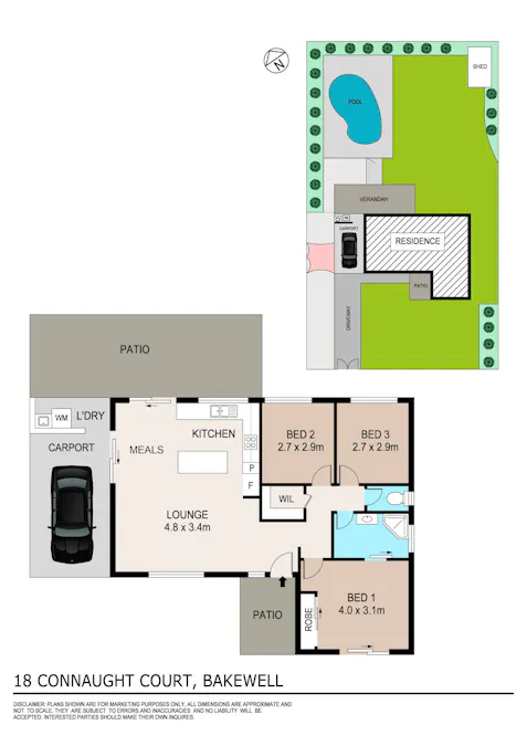 18 Connaught Court, Bakewell, NT, 0832 - Floorplan 1